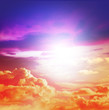sunlight colourful sky