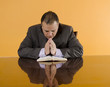 Protestan Business Man Praying