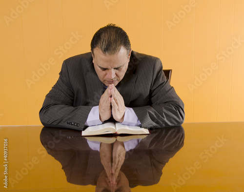 Photo: Protestan Business Man Praying Protestan Business Man Praying