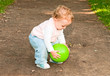 child playing with ball child playing with ball