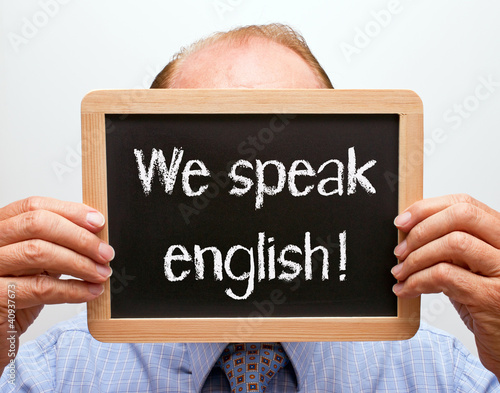 Photo: We speak english ! We speak english !