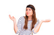 Young positive woman