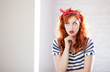 Cute pin up girl.