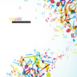Abstract background with colorful tunes.