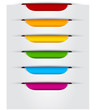Set of paper labels.