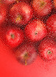 background with fresh red apples background with fresh red apples