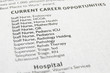 Photo: newspaper jobs section with healthcare jobs newspaper jobs section with healthcare jobs