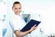 Young doctor in white uniform