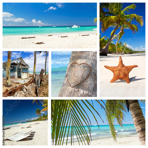 Foto: Caribbean nature collage Caribbean nature collage