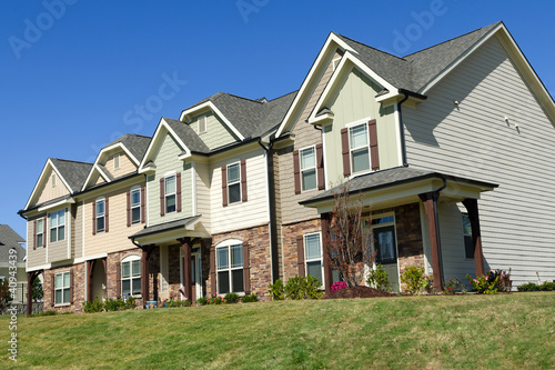 Photo: Row of new town homes Row of new town homes