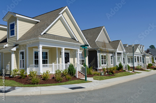 Photo: Street of residential houses Street of residential houses