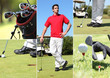 Man enjoying round of golf