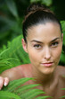 Woman in ferns