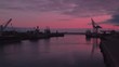 Sunset at Leixoes harbor Sunset at Leixoes harbor