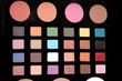 a set colorful of makeup pallet