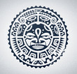Polynesian tattoo styled vector illustration.