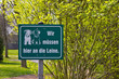 Leinenzwang für Hunde
