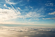 heavenly view of sky & clouds from a jet plane