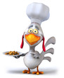 Poulet frites