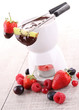 chocolate fondue and fruits