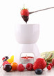 chocolate fondue and fruits