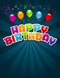 Details der Fotografie Happy Birthday Greeting Card