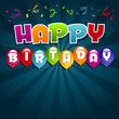 Details der Fotografie Happy Birthday Greeting Card