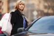 Young shopper with a car