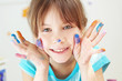 Child painting