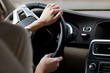 woman driving a car
