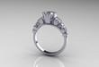 Platinum Princess Diamond Classic Engagement Ring
