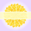 Card with Yellow Flower and place for Text