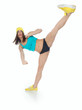 Young woman doing sport exercises Young woman doing sport exercises