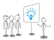 Businessman Presentation about idea