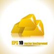Gold ingots vector illustration