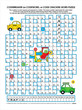 Vettoriale: Road traffic codebreaker word puzzle Road traffic codebreaker word puzzle