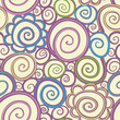 Seamless abstract curly wave pattern