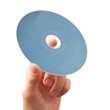 hand holding blu-ray disk