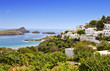 Traditional village of Lindos at Rhodes island, Greece