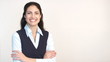 Video: Happy businesswoman with thumb up positve gesture Happy businesswoman with thumb up positve gesture