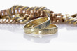 wedding bands on the white background wedding bands on the white background