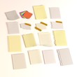 3d render of small paper for notes 3d render of small paper for notes