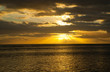 couché de soleil sur l'océan