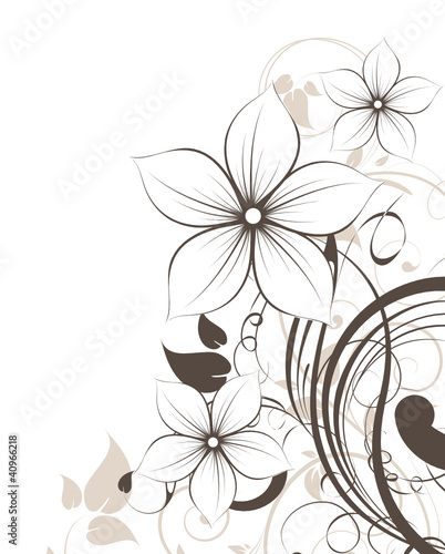 Vector: Abstract floral background Abstract floral background