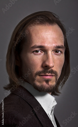 Photo: confident and smart dressed man with a touch of vintage confident and smart dressed man with a touch of vintage