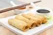 Spring Rolls - Fried duck spring rolls, soy & sweet chili sauce