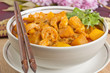 Kaeng Phet/Chu Chee -Thai Red Curry with prawns, pumpkin & mango