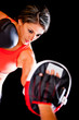 Woman boxing