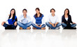 Group of friends sitting