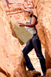 Woman exploring the desert